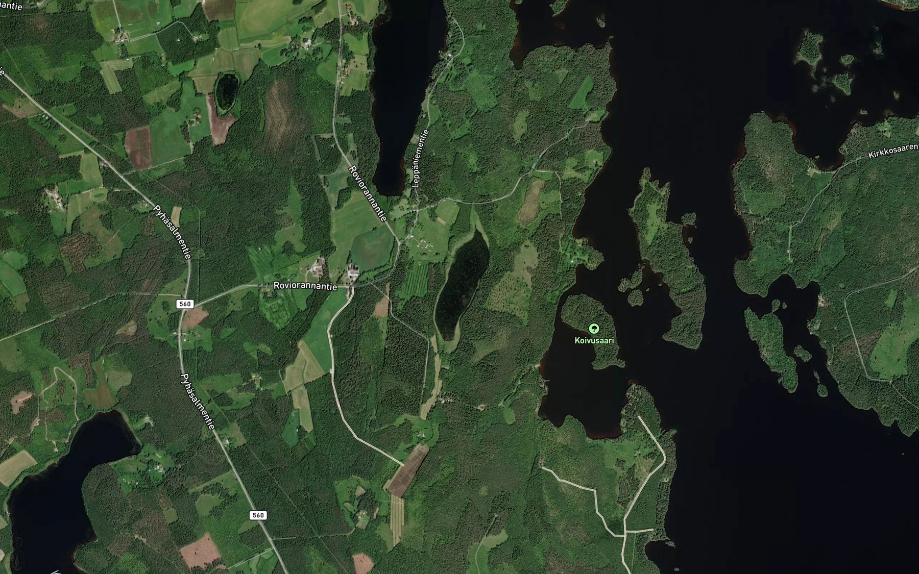 Satellite map of the Palolampi