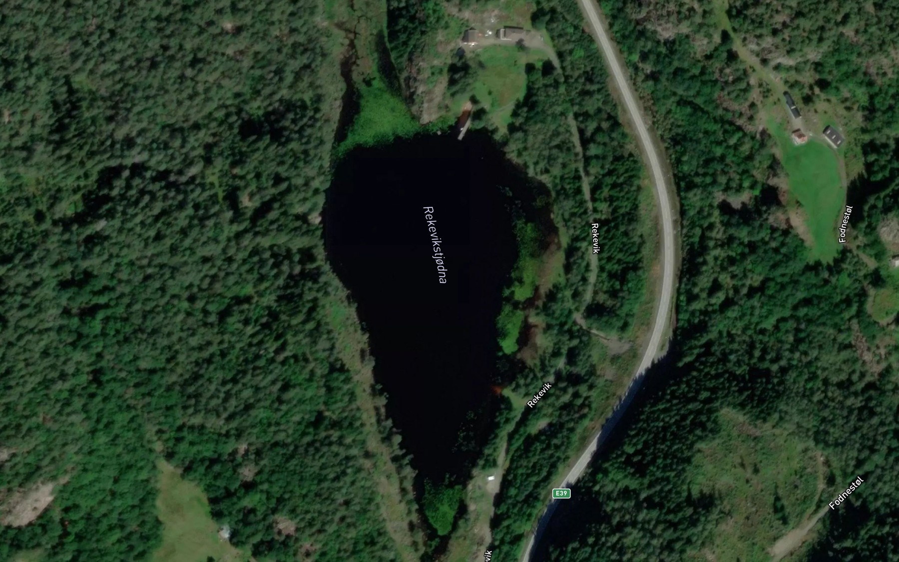 Satellite map of the Rekevikstjodna