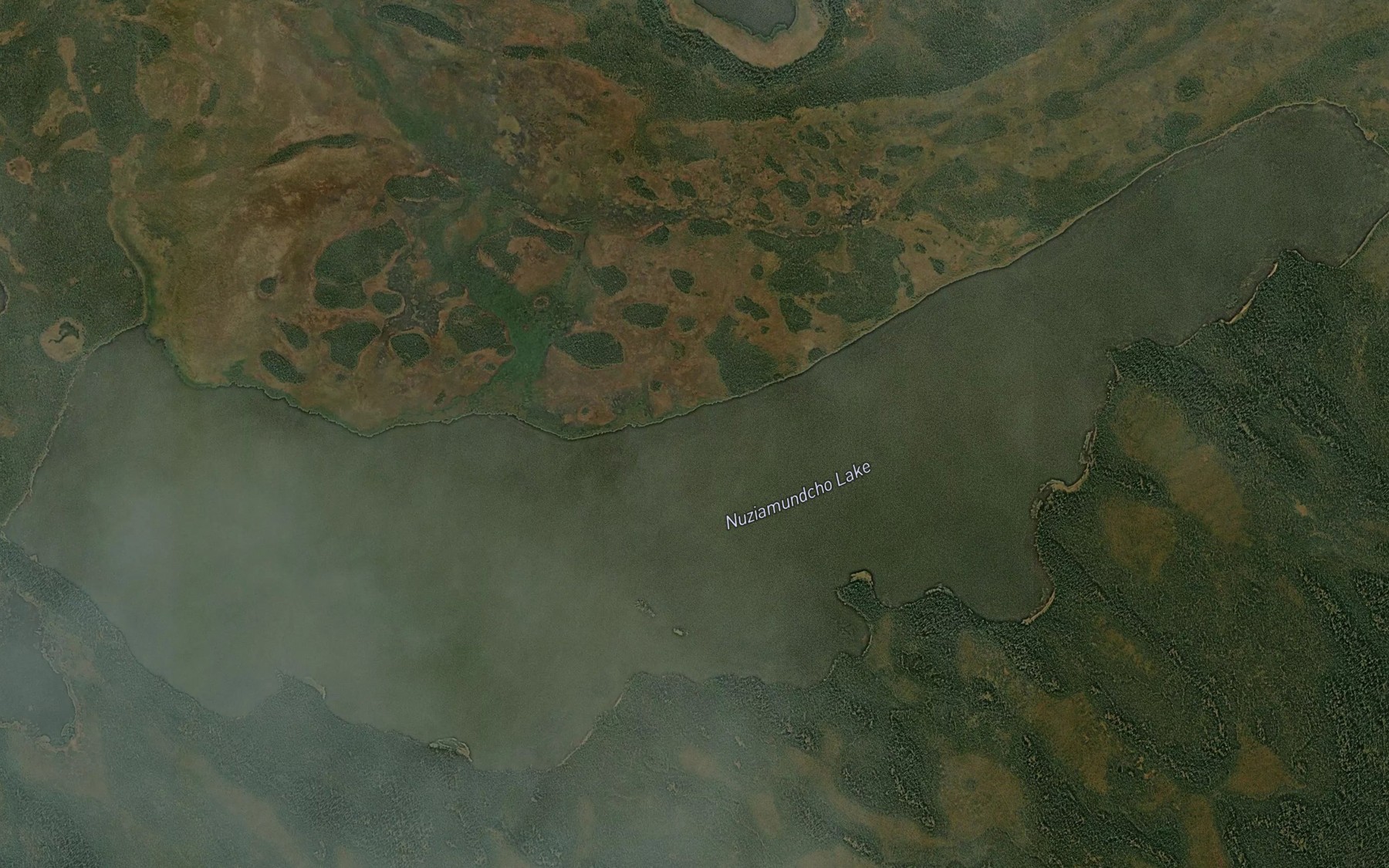 Satellite map of the Nuziamundcho Lake