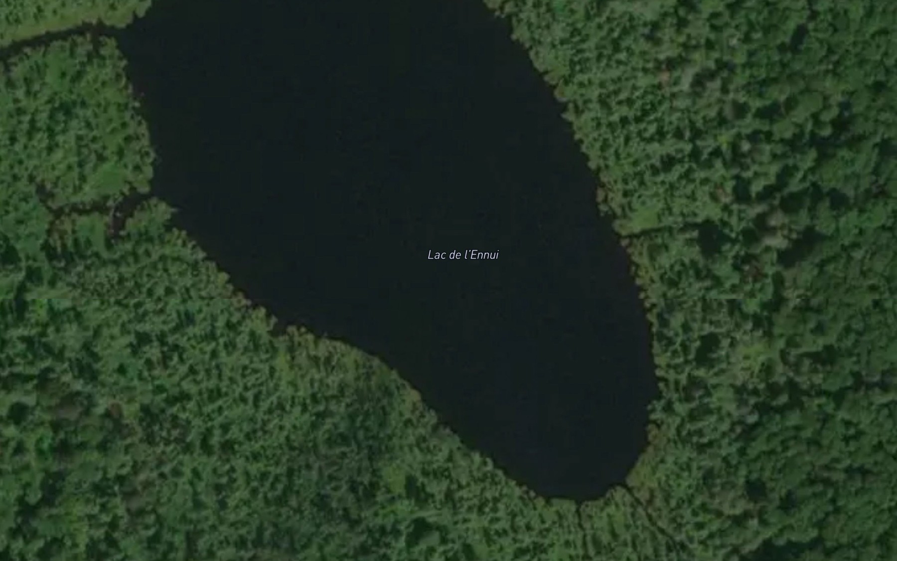 Satellite map of the Lac de l'Ennui