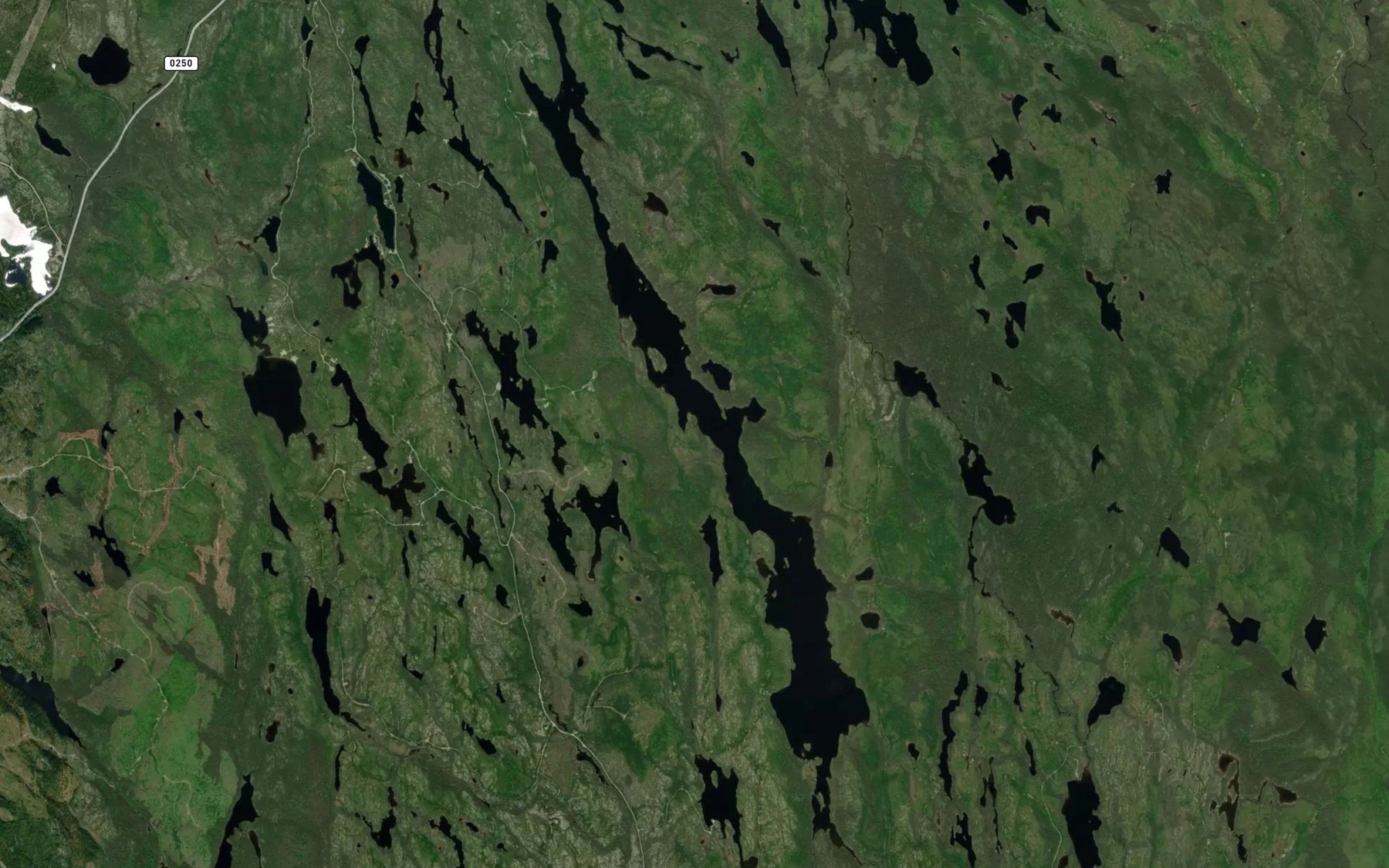Satellite map of the Lac Lemoine