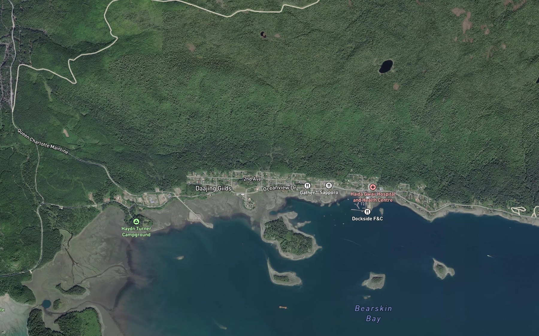 Satellite map of the Templeton Creek