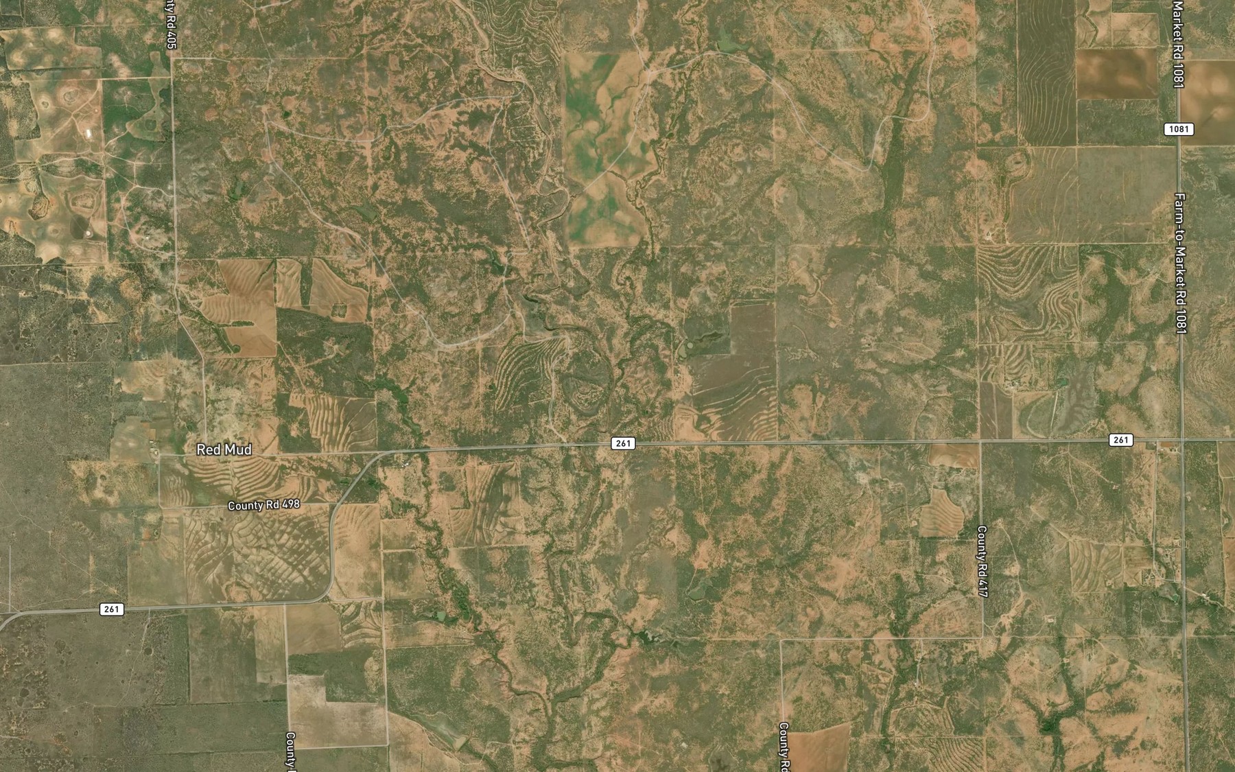 Satellite map of the Grapevine Branch