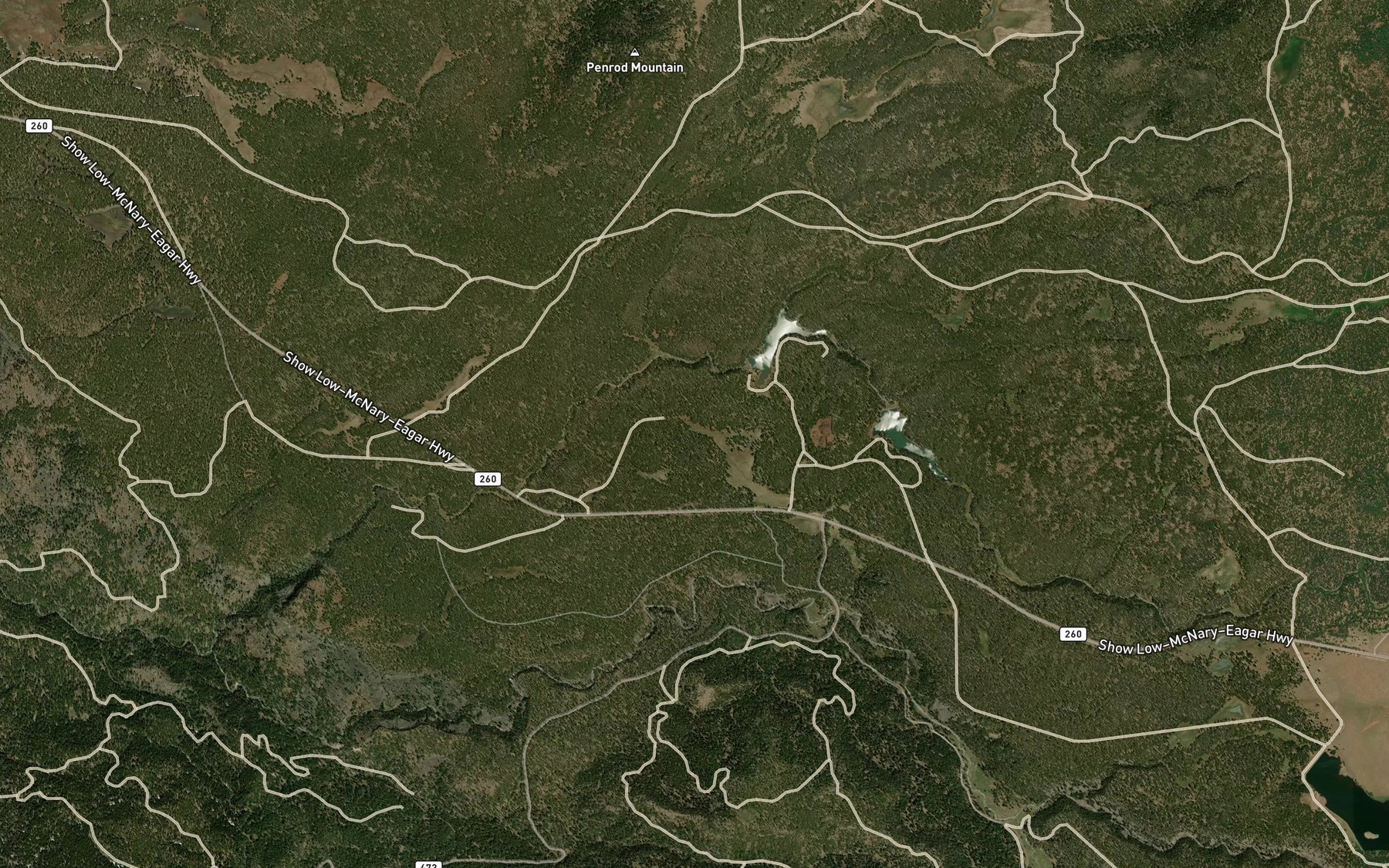 Satellite map of the McNary Ditch