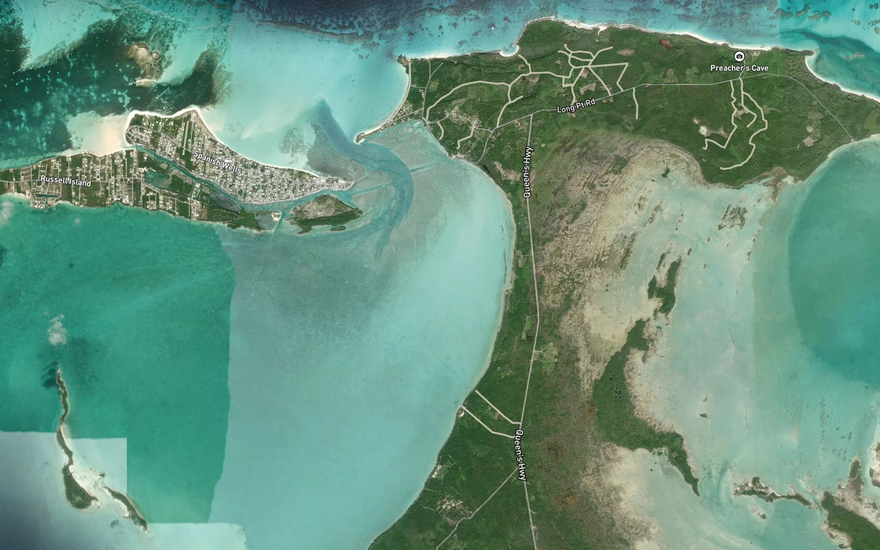 Satellite map of the Old Jean's Bay