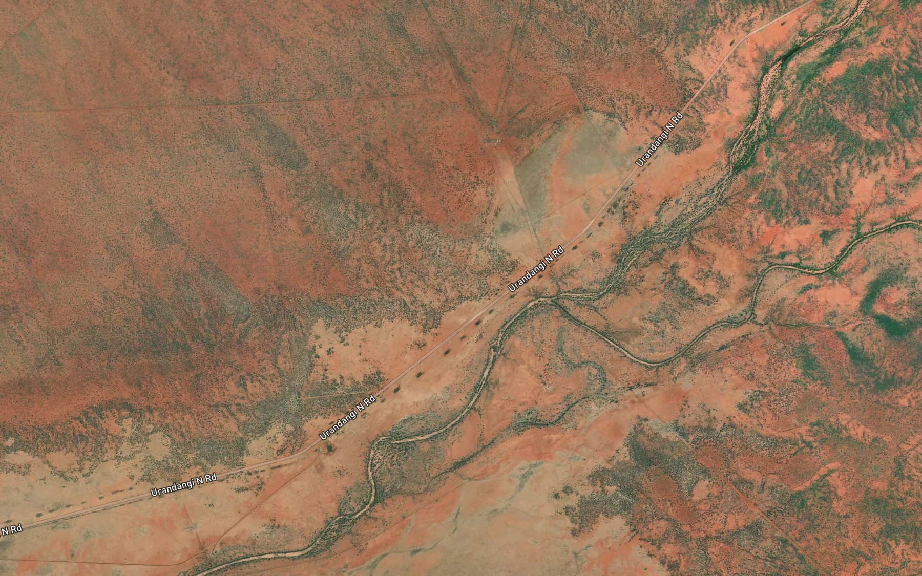 Satellite map of the Waverley Creek