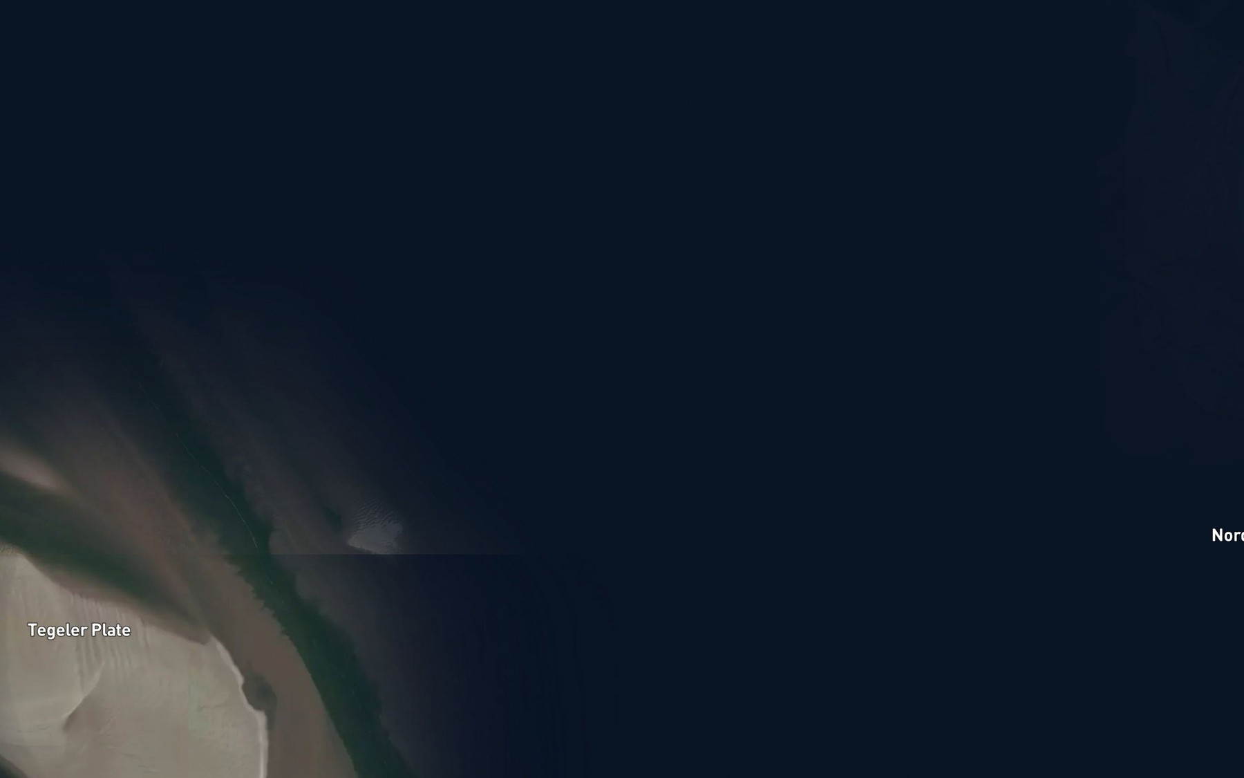 Satellite map of the Eversandloch
