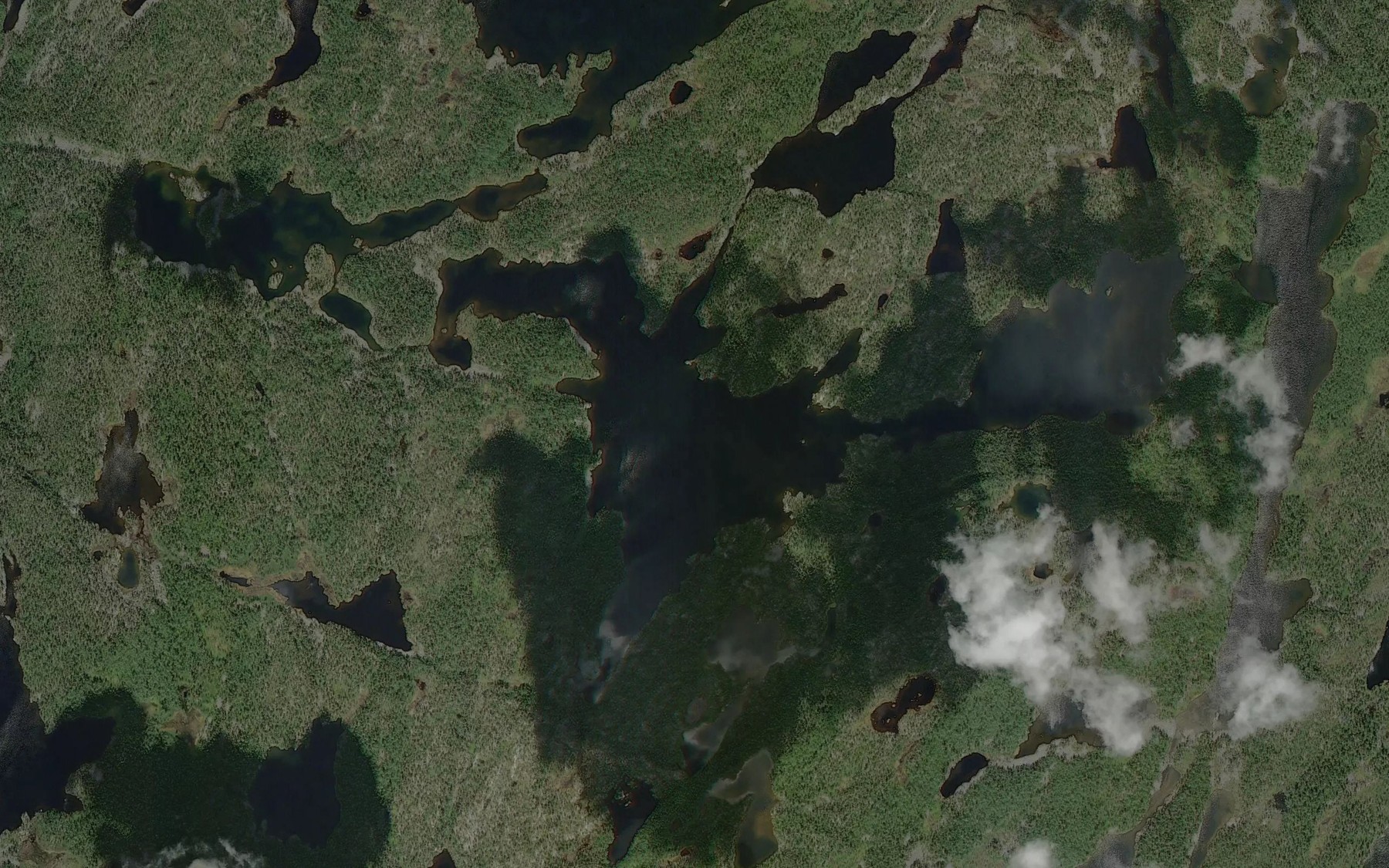 Satellite map of the Jonn Vuaskjau'rr