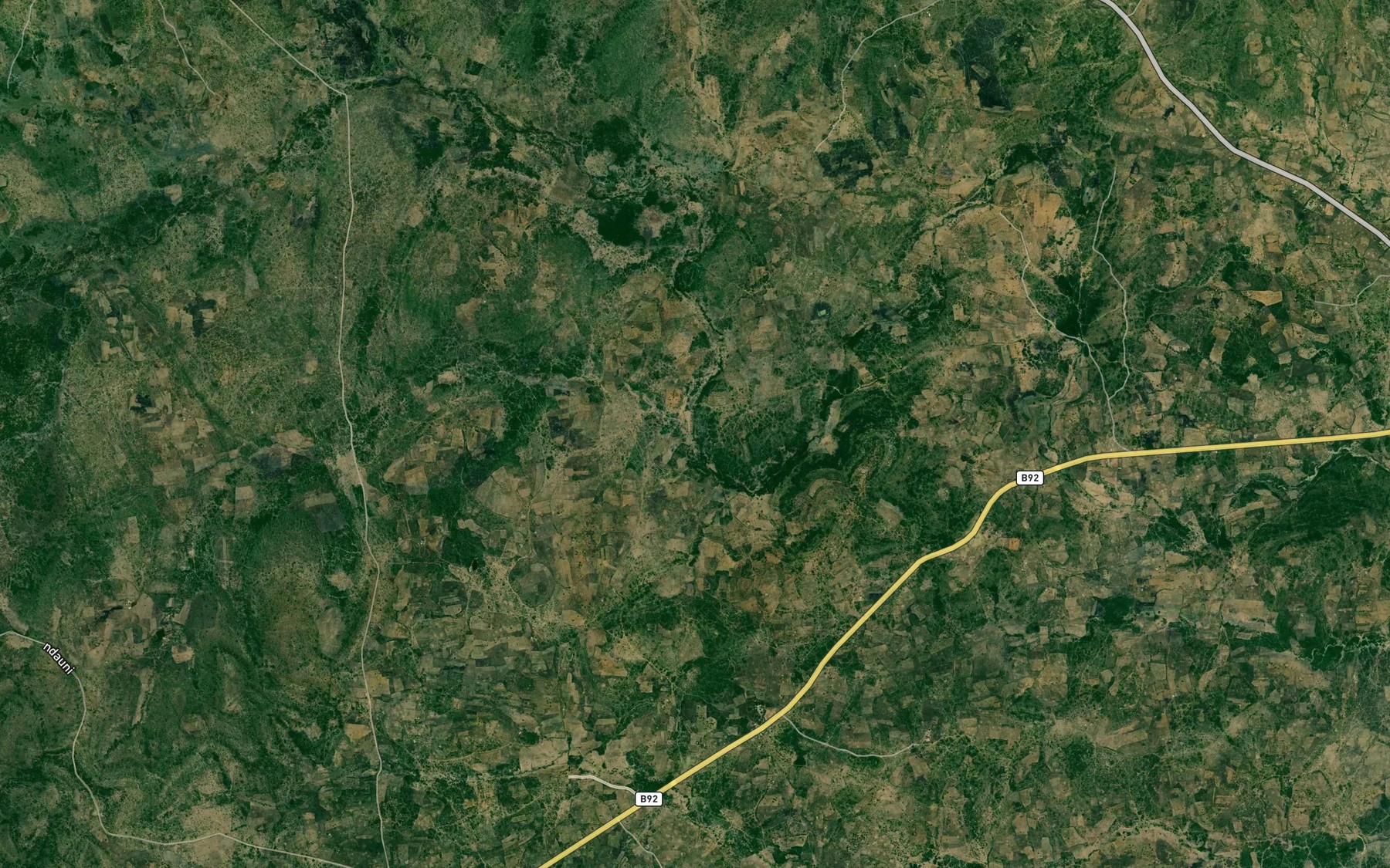Satellite map of the Ndauni