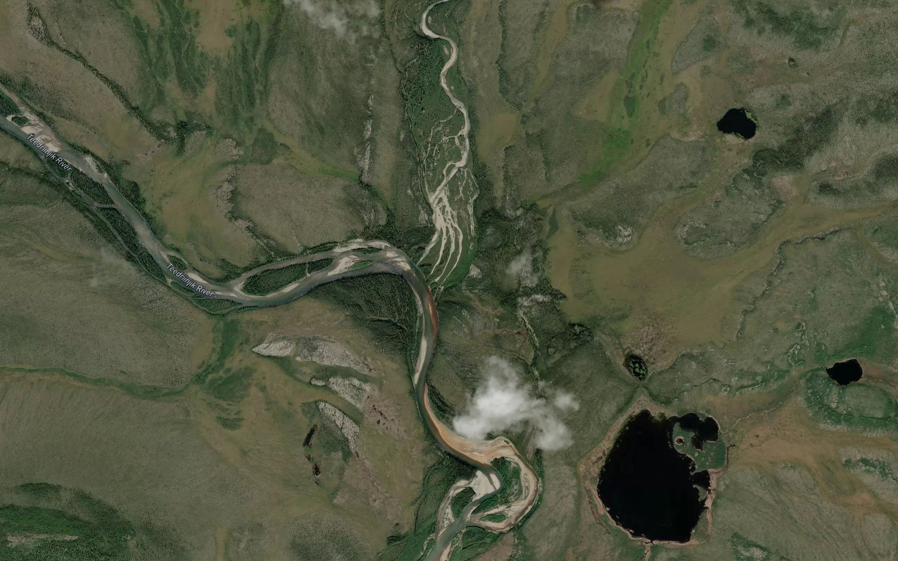 Satellite map of the Big Creek
