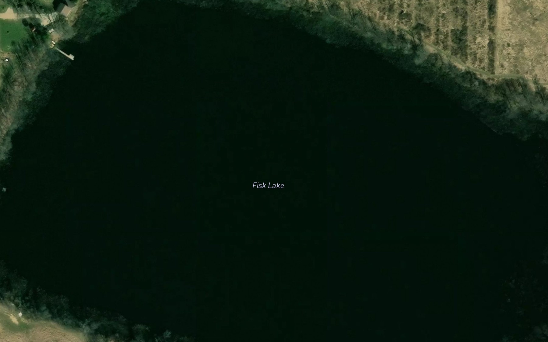 Satellite map of the Fisk Lake