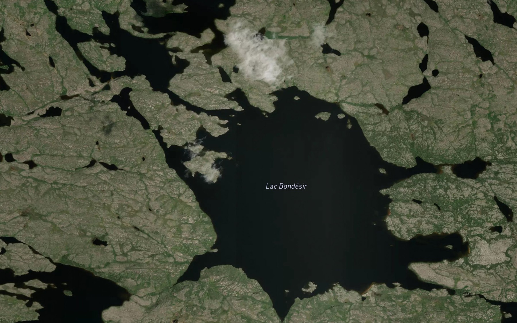 Satellite map of the Lac Bondesir