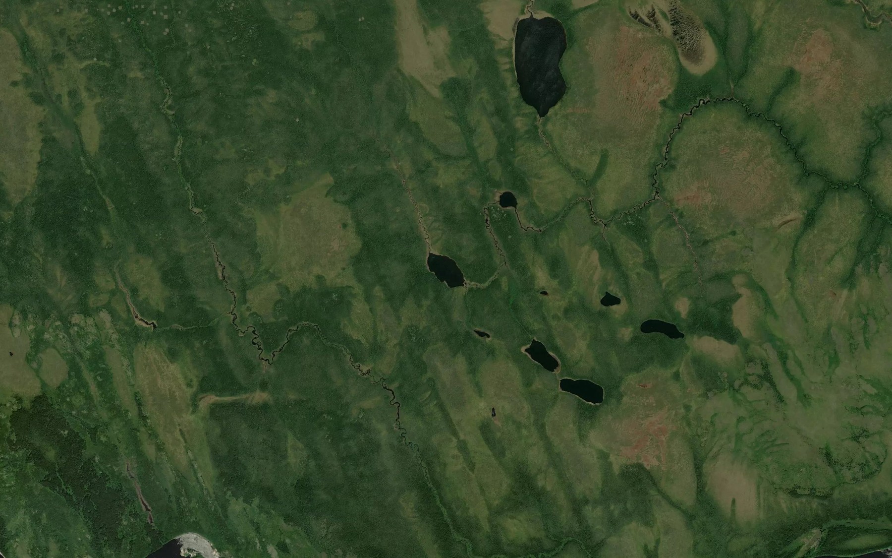 Satellite map of the Lac Laporte