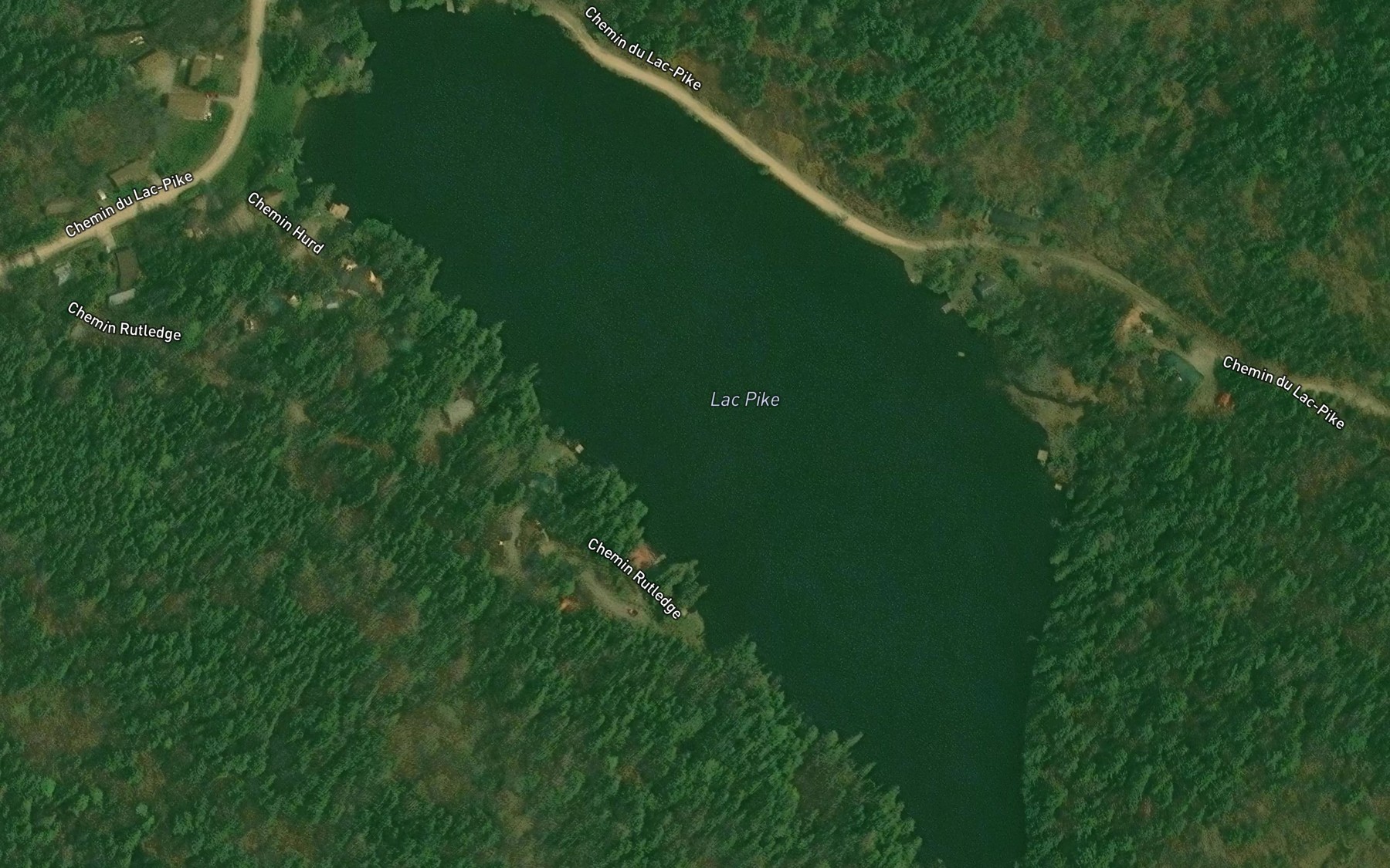 Satellite map of the Lac Pike