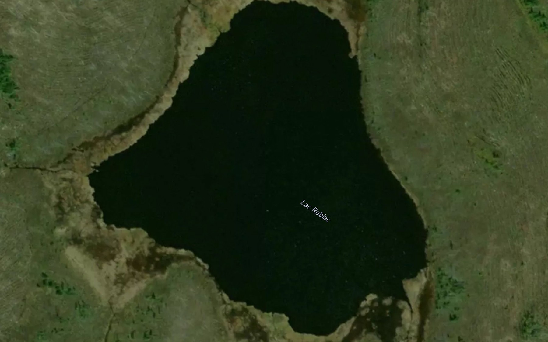 Satellite map of the Lac Robiac
