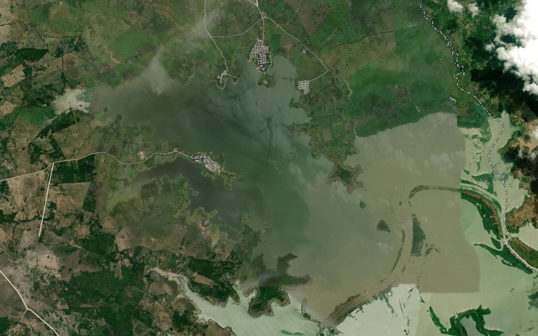 Satellite map of the Cienaga Punta de Blanco