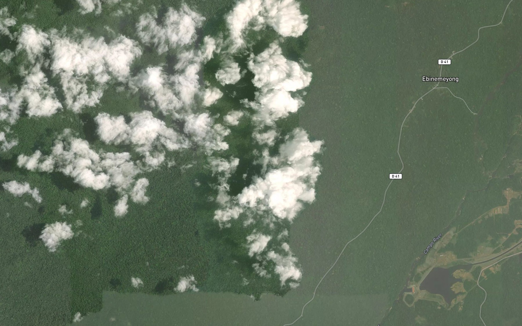 Satellite map of the Bemva