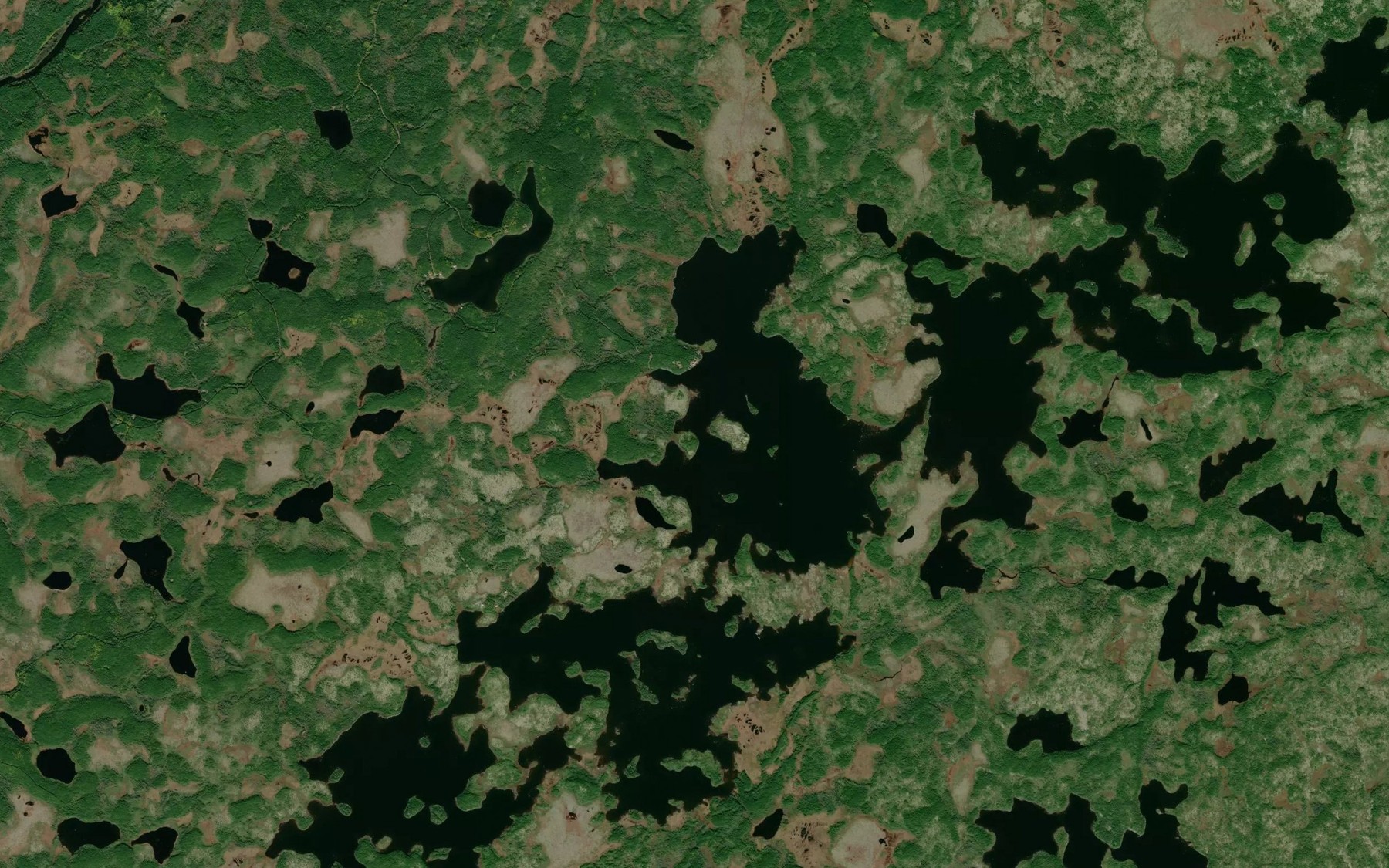 Satellite map of the Third Pond