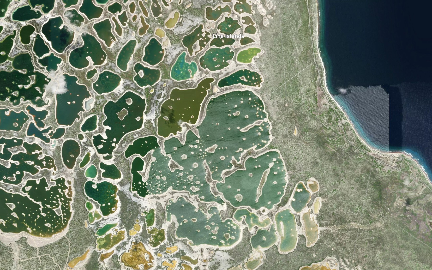 Satellite map of the The Isles Lagoon