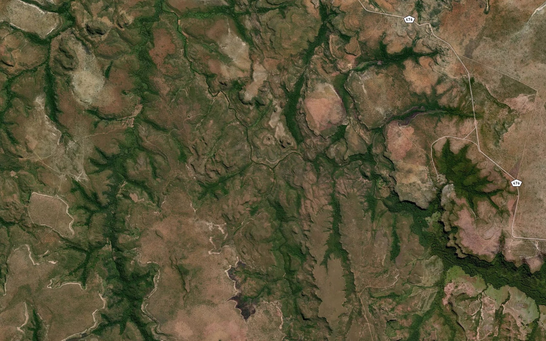 Satellite map of the Corrego Baixa Grande