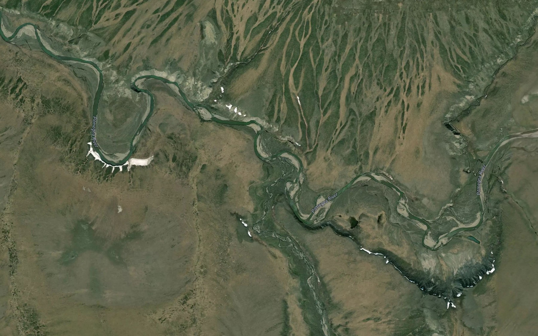 Satellite map of the Ikuk Creek