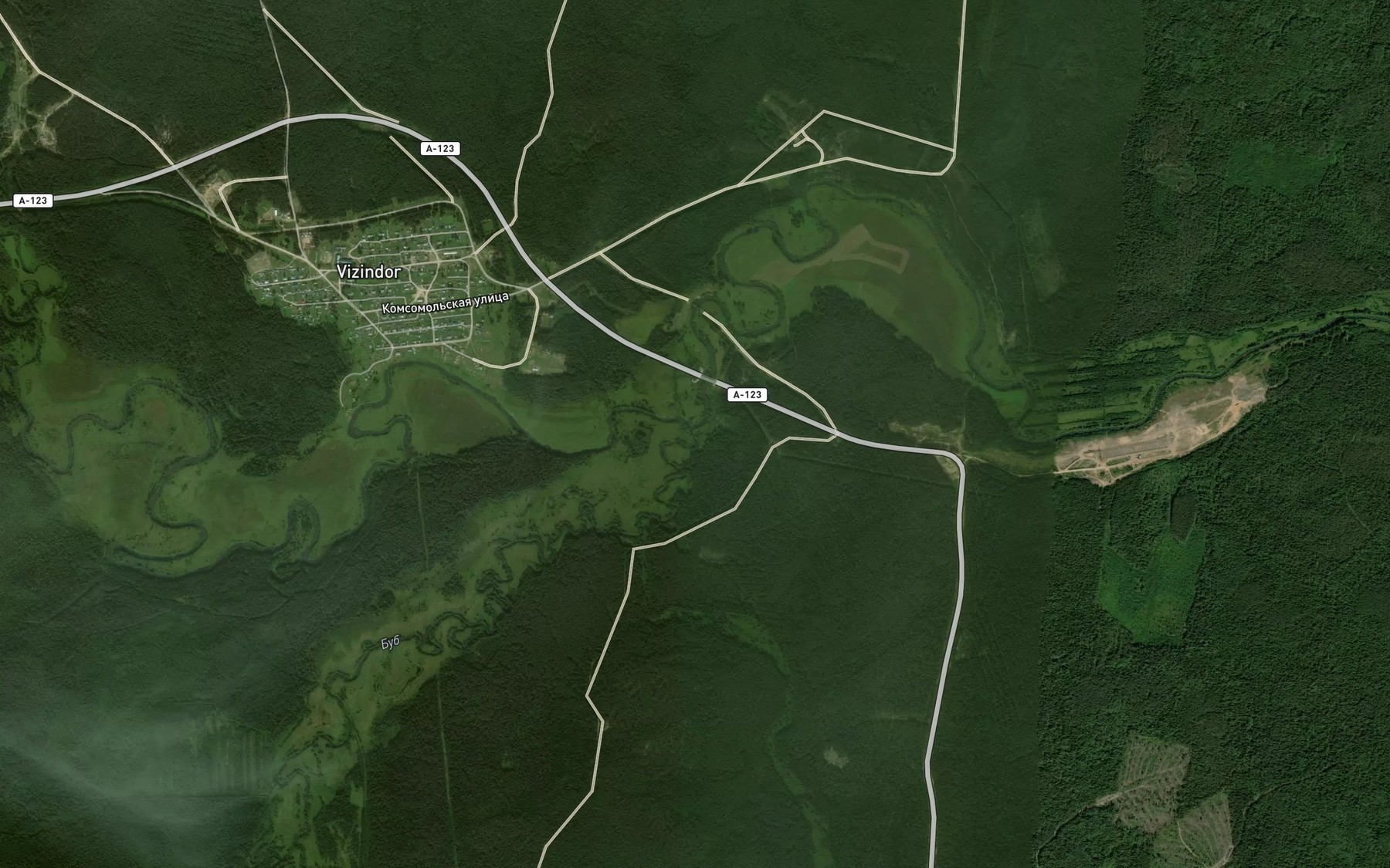 Satellite map of the Bub