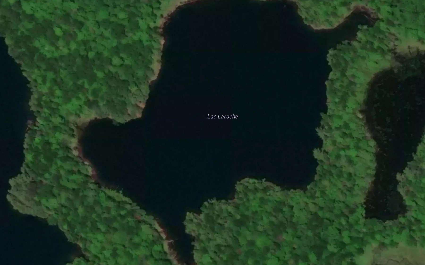 Satellite map of the Lac Laroche