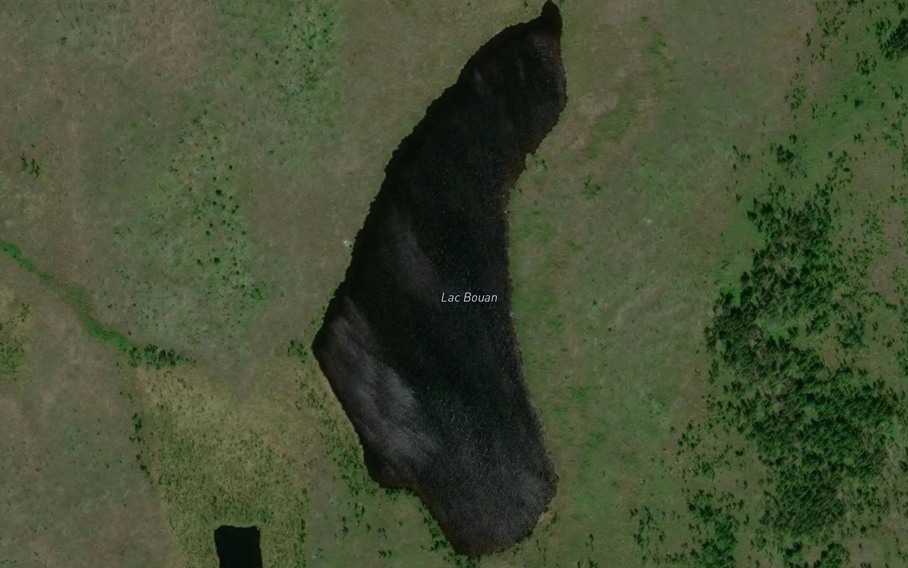 Satellite map of the Lac Bouan