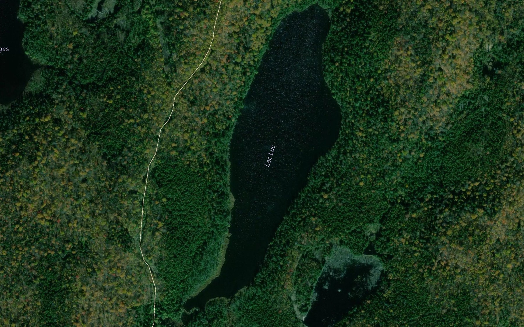 Satellite map of the Lac Luc