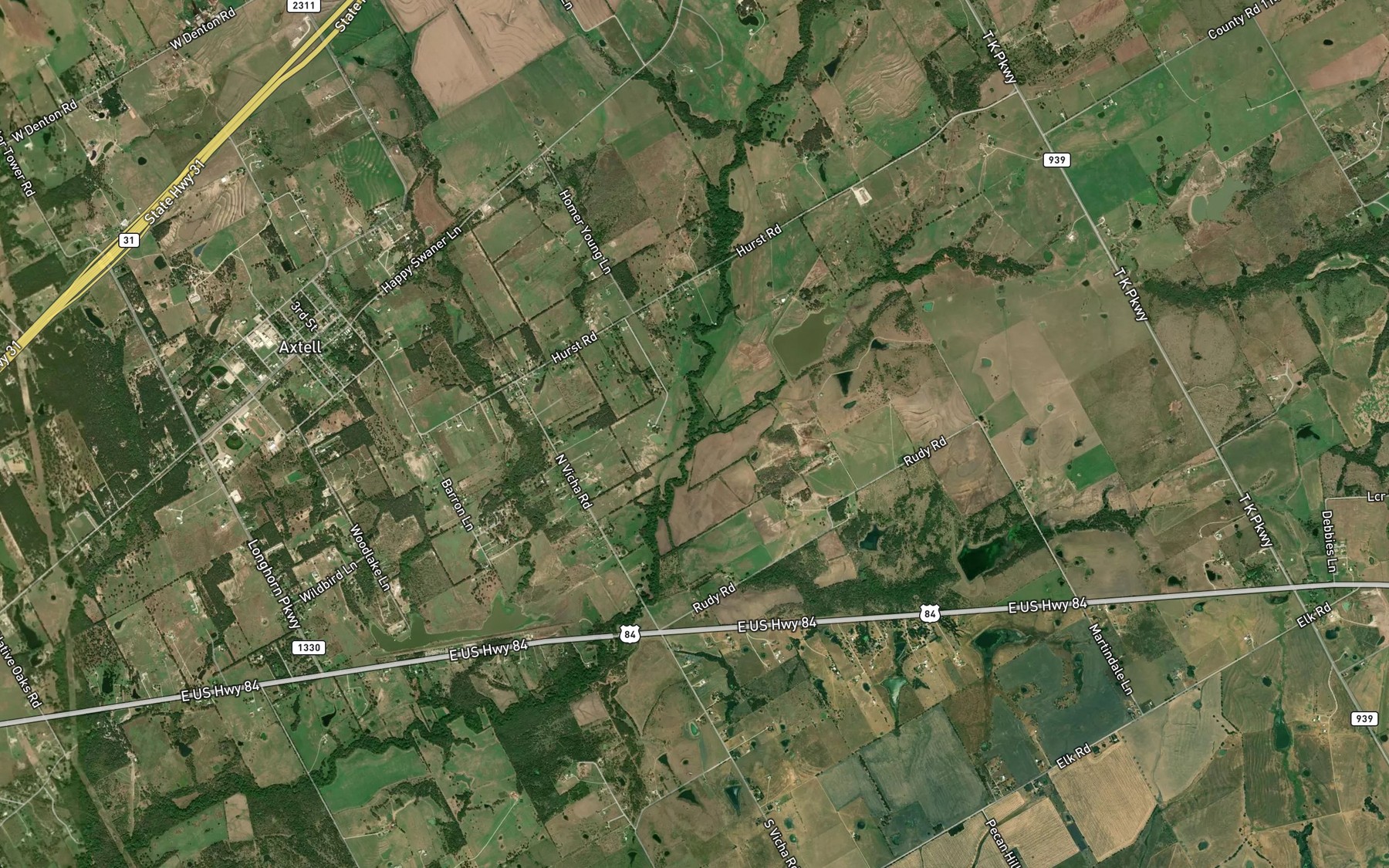 Satellite map of the Salt Creek