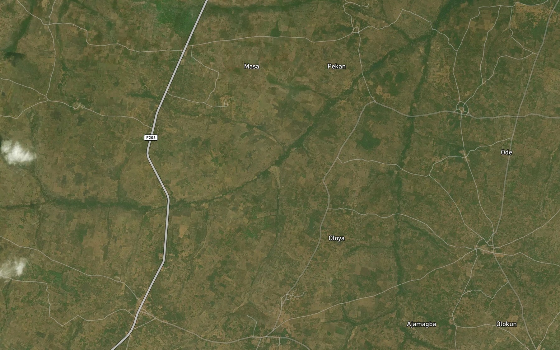 Satellite map of the River Laro