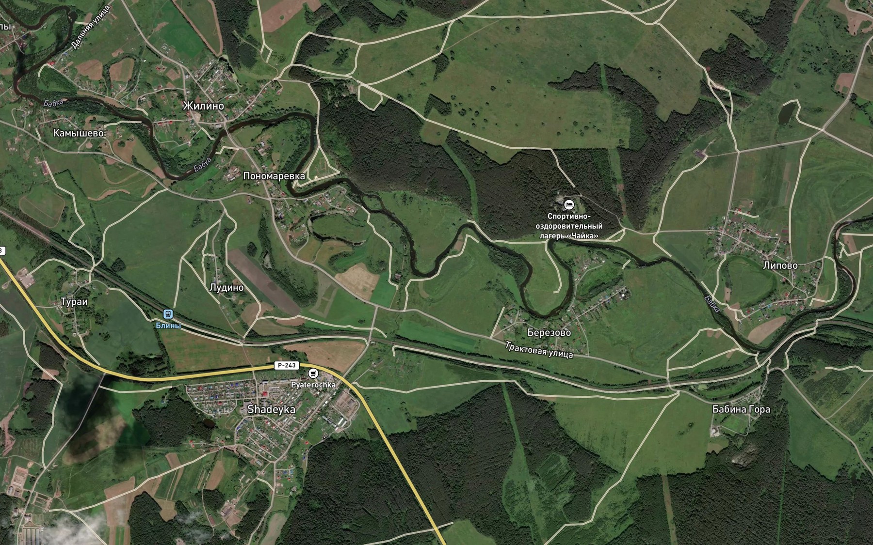 Satellite map of the Tatarka