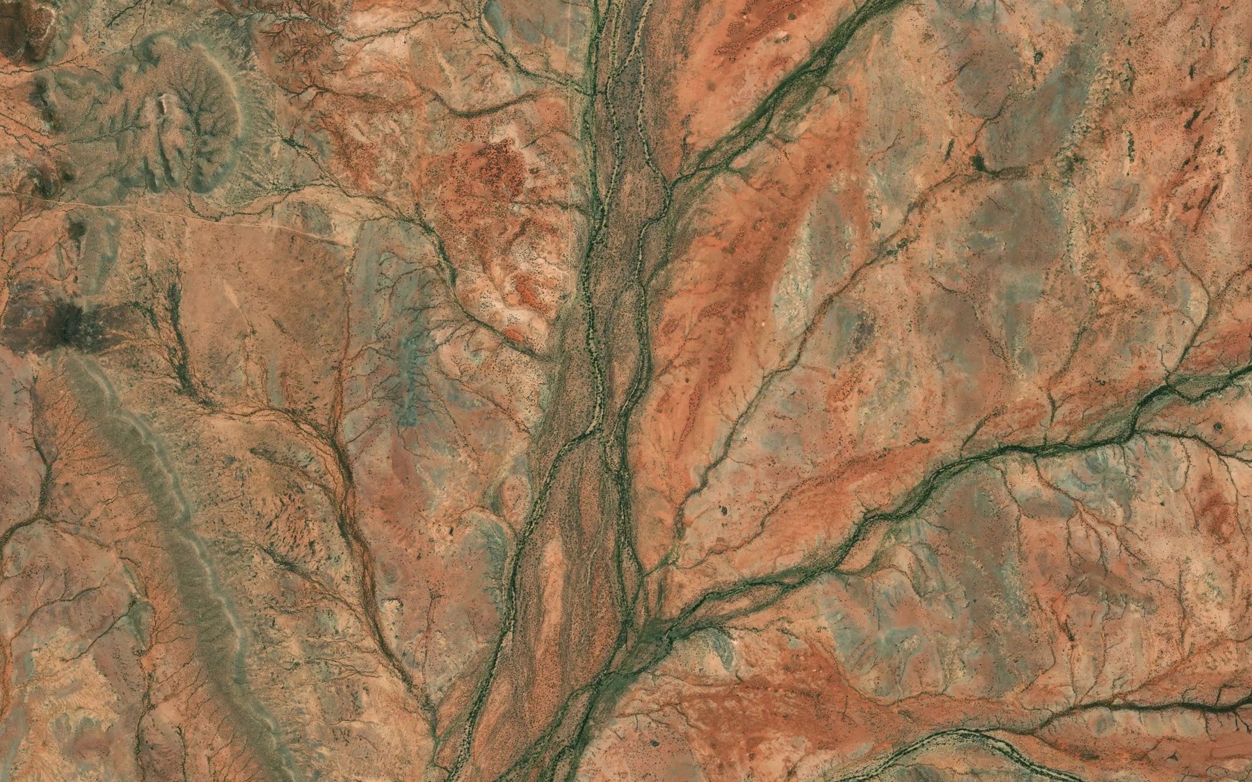 Satellite map of the Cream Creek