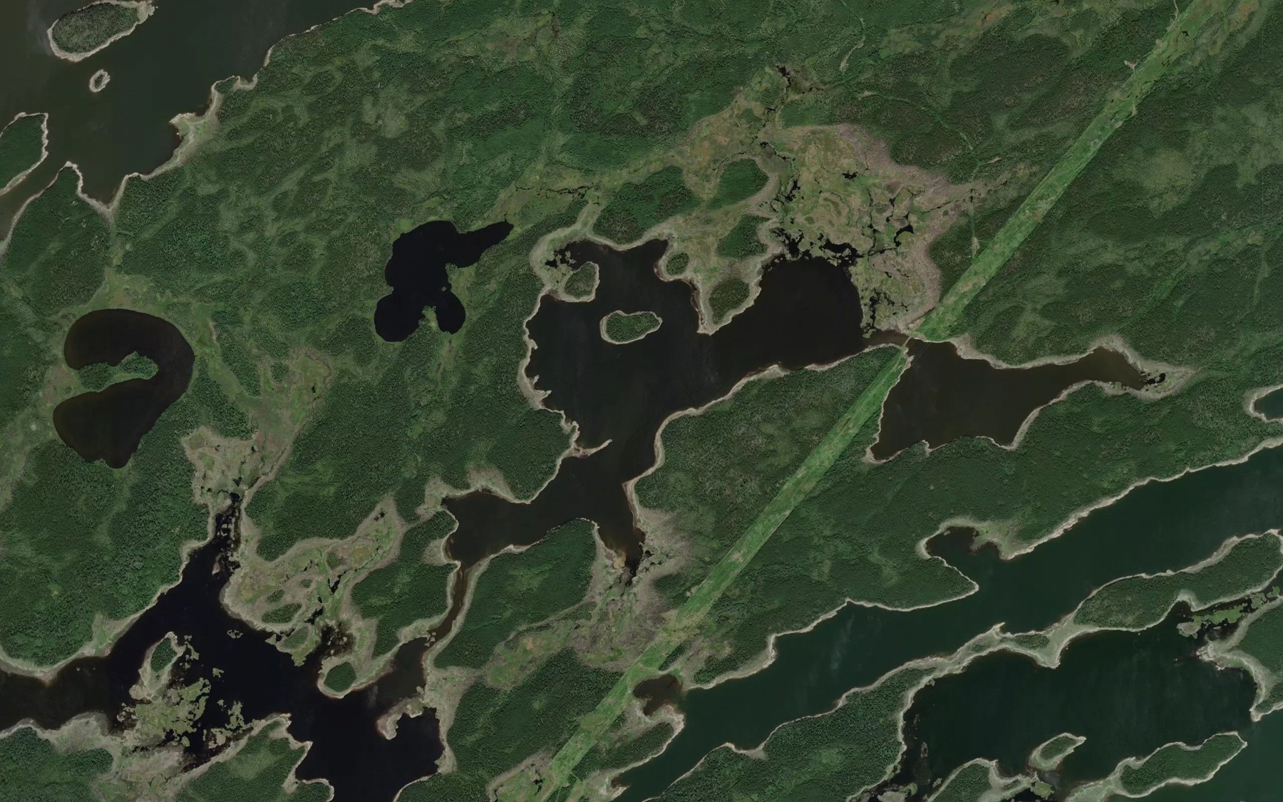 Satellite map of the Bunt Lake