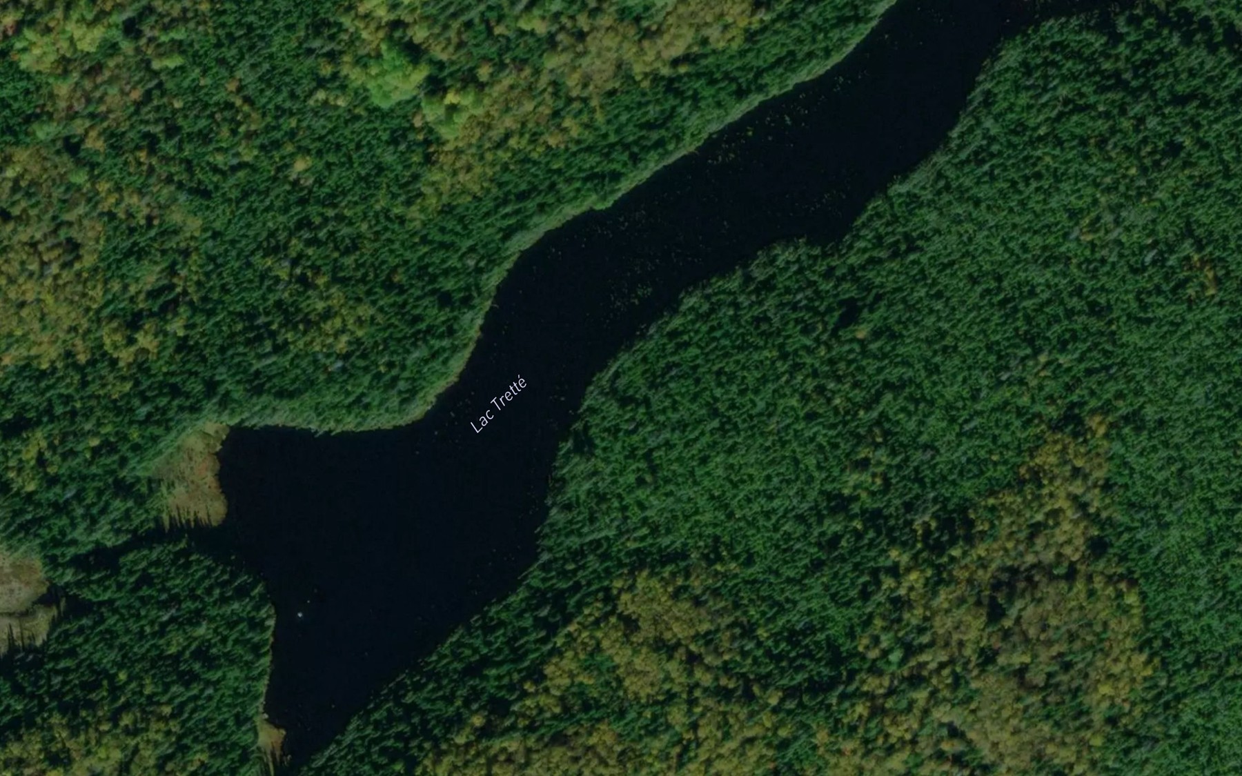 Satellite map of the Lac Trette