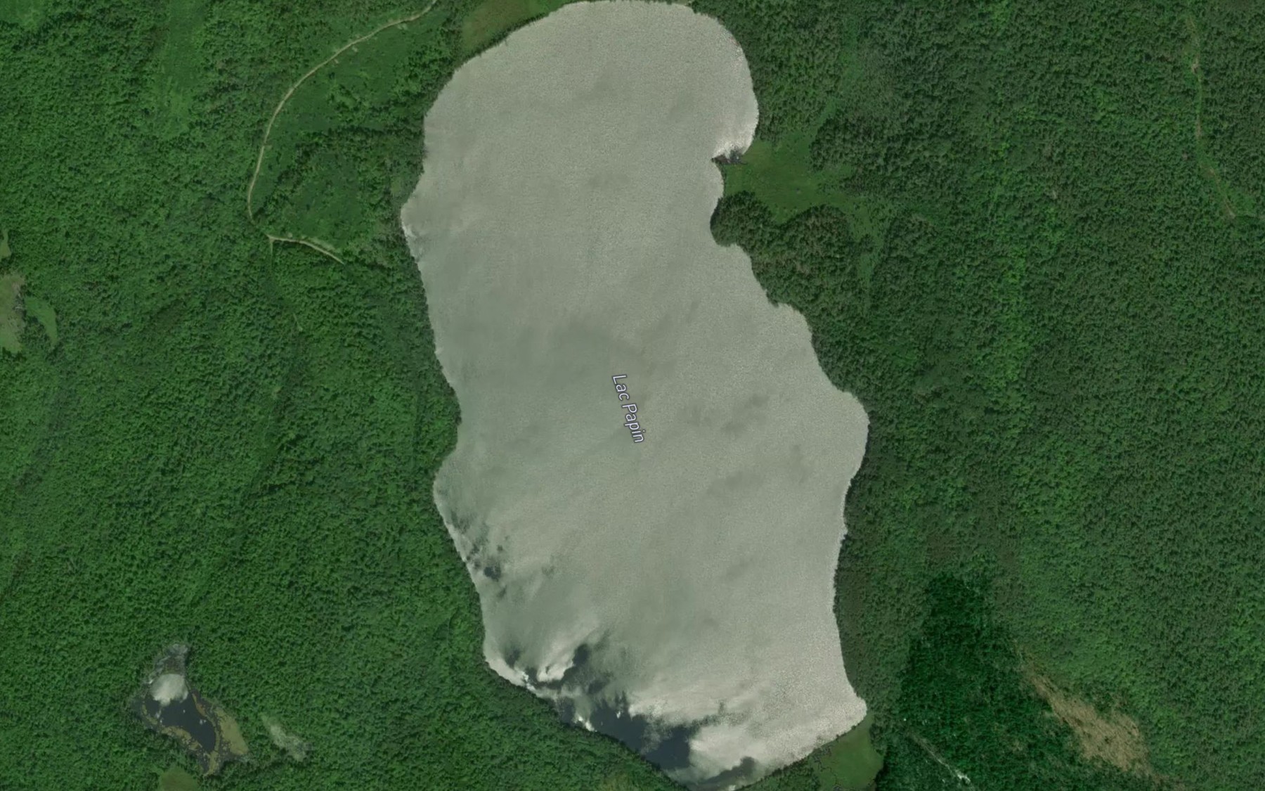 Satellite map of the Lac Papin