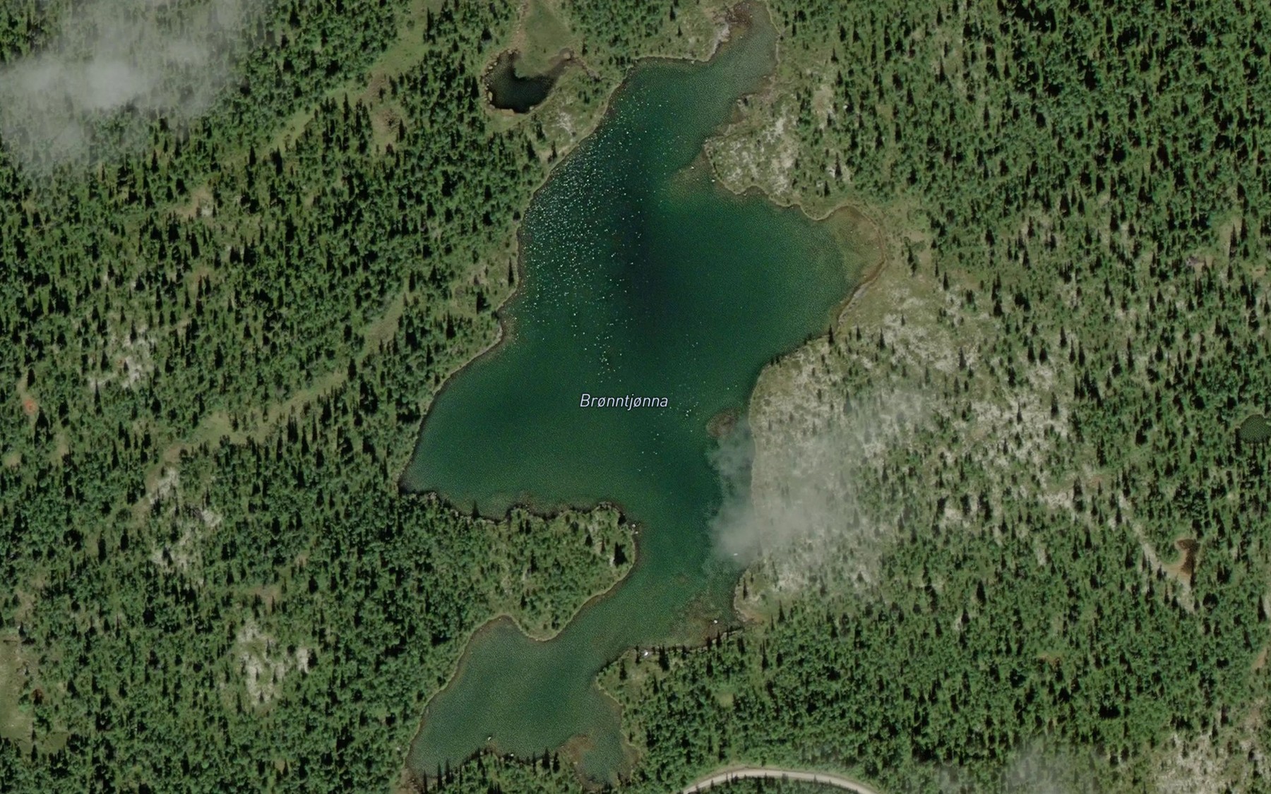 Satellite map of the Bronnatjorna