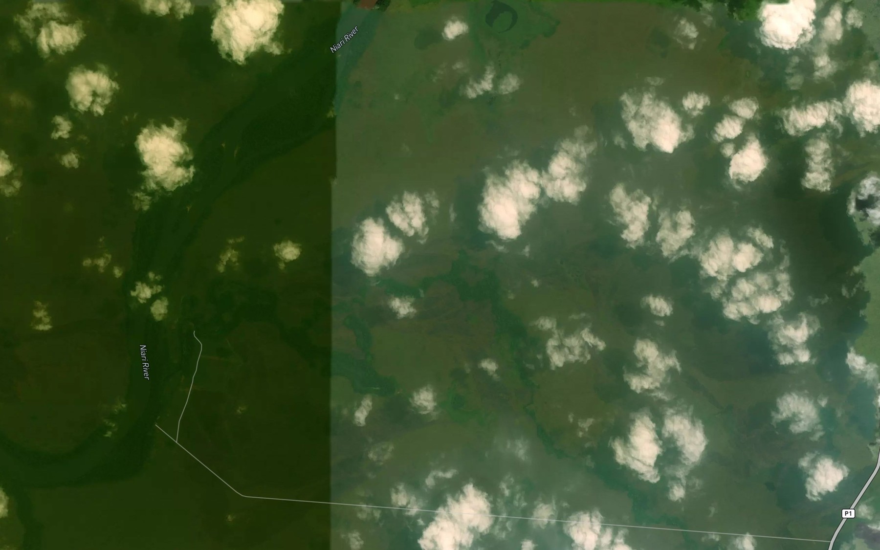 Satellite map of the Moukanga
