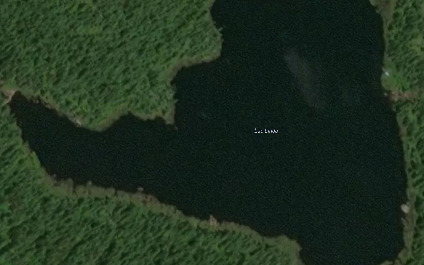 Satellite map of the Lac Linda