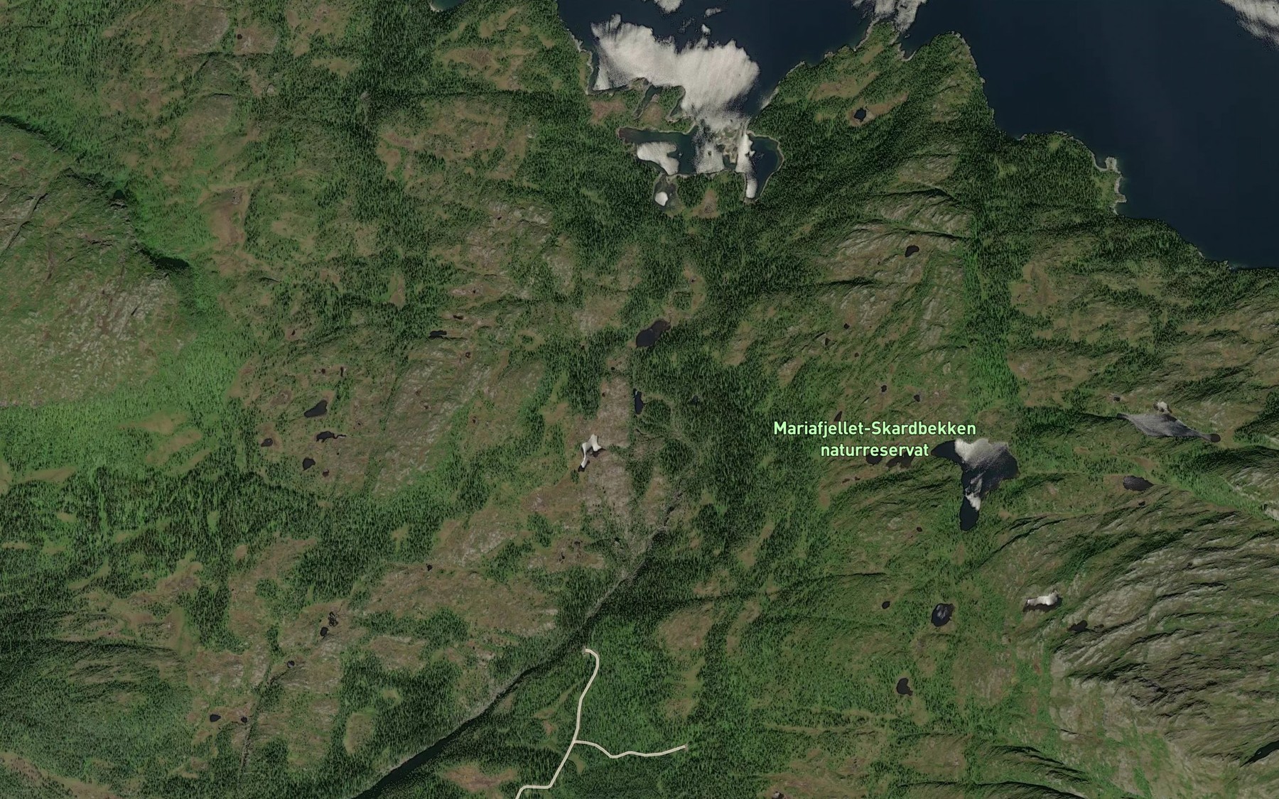 Satellite map of the Kvartelviktjonnin