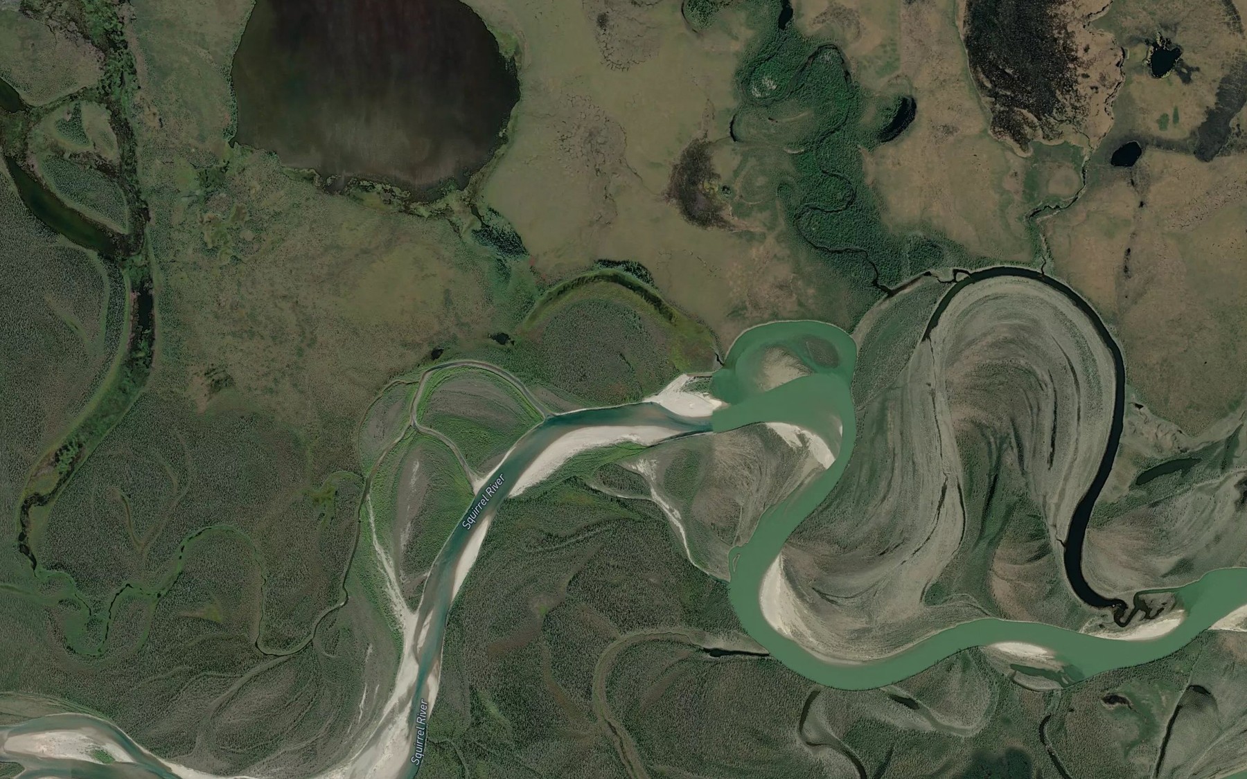 Satellite map of the Kagboo Creek