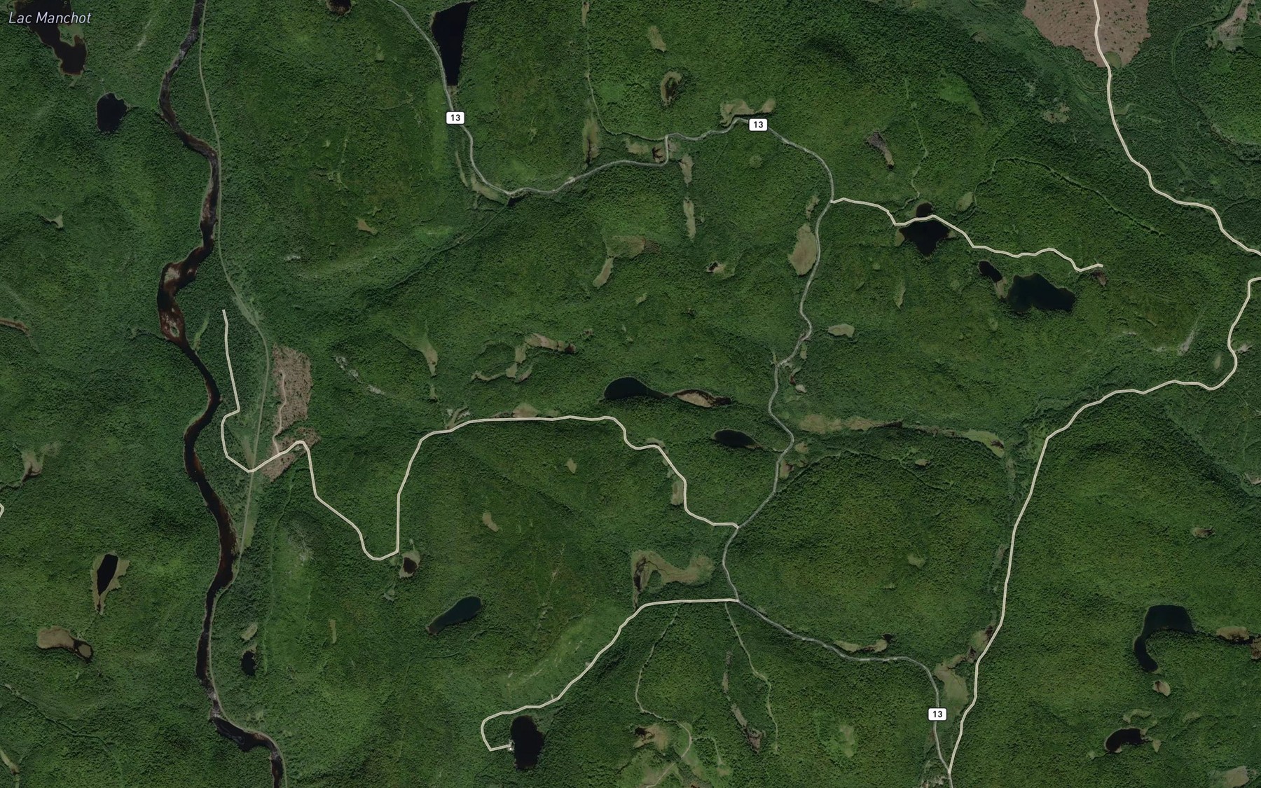 Satellite map of the Lac Savoie