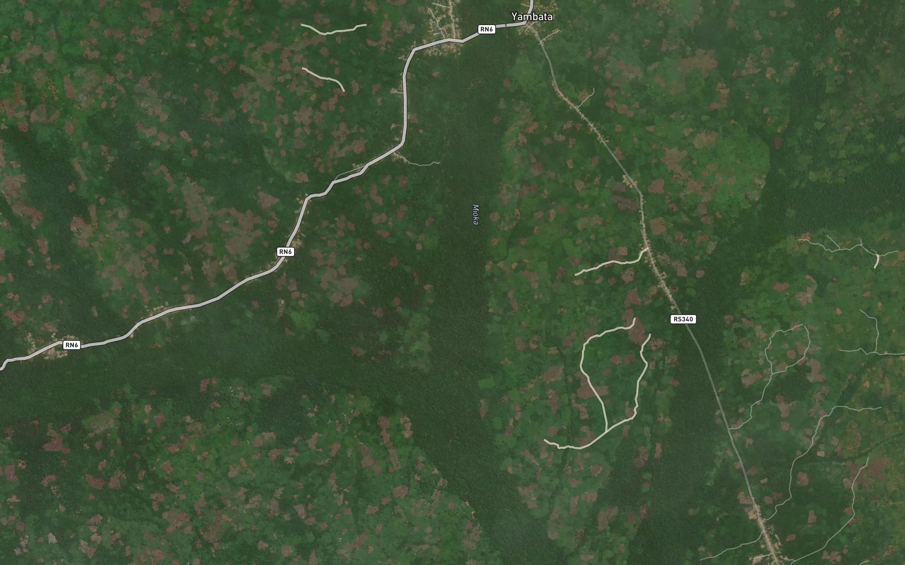 Satellite map of the Panga