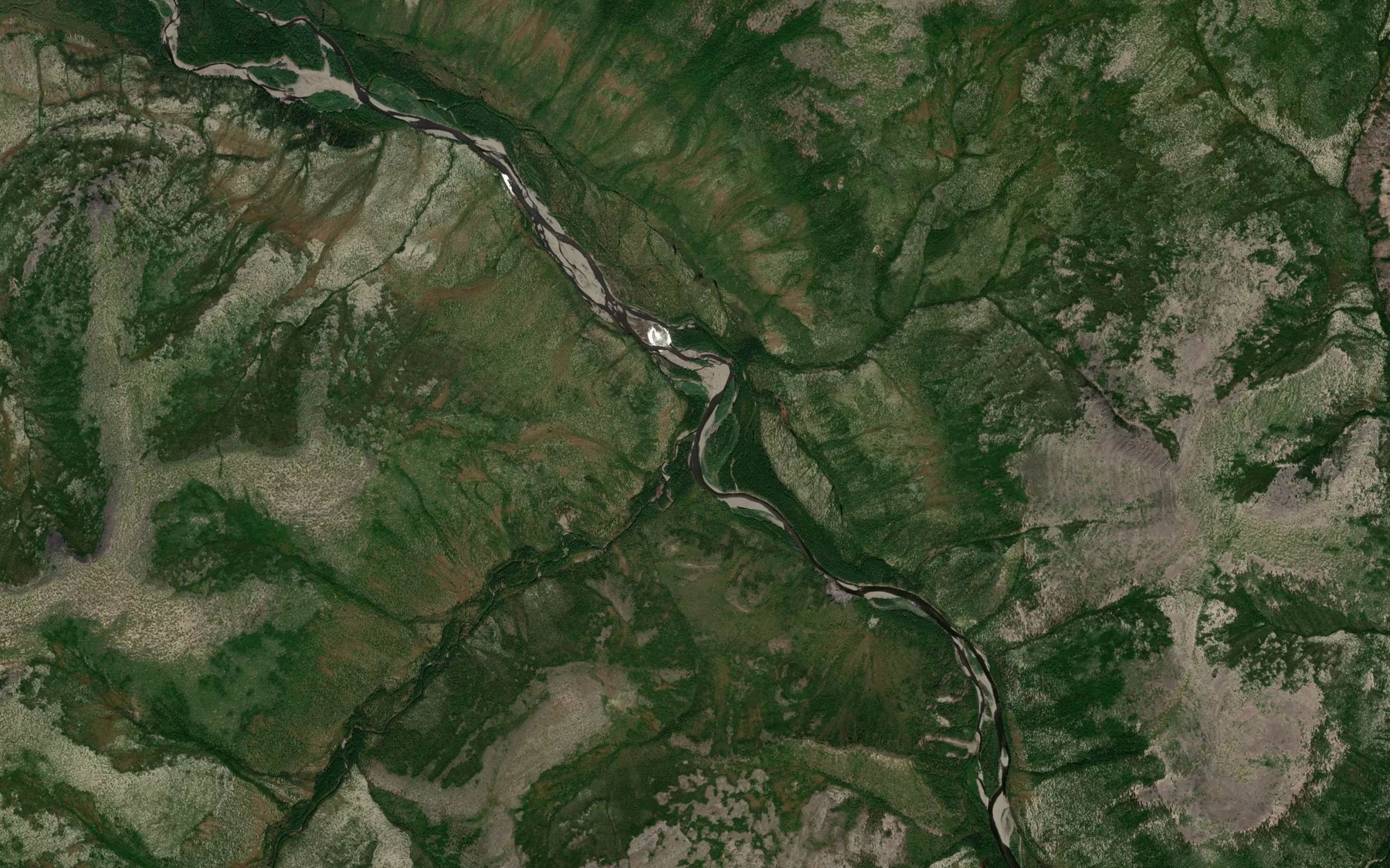 Satellite map of the Vazhenka