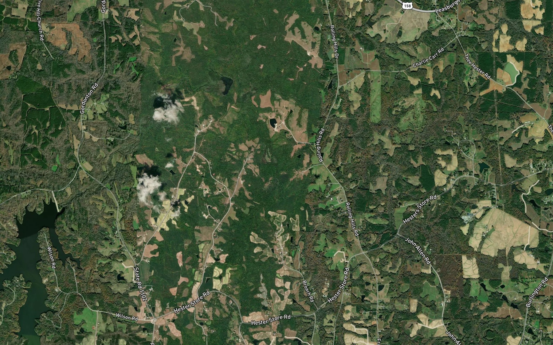 Satellite map of the Snipe Creek