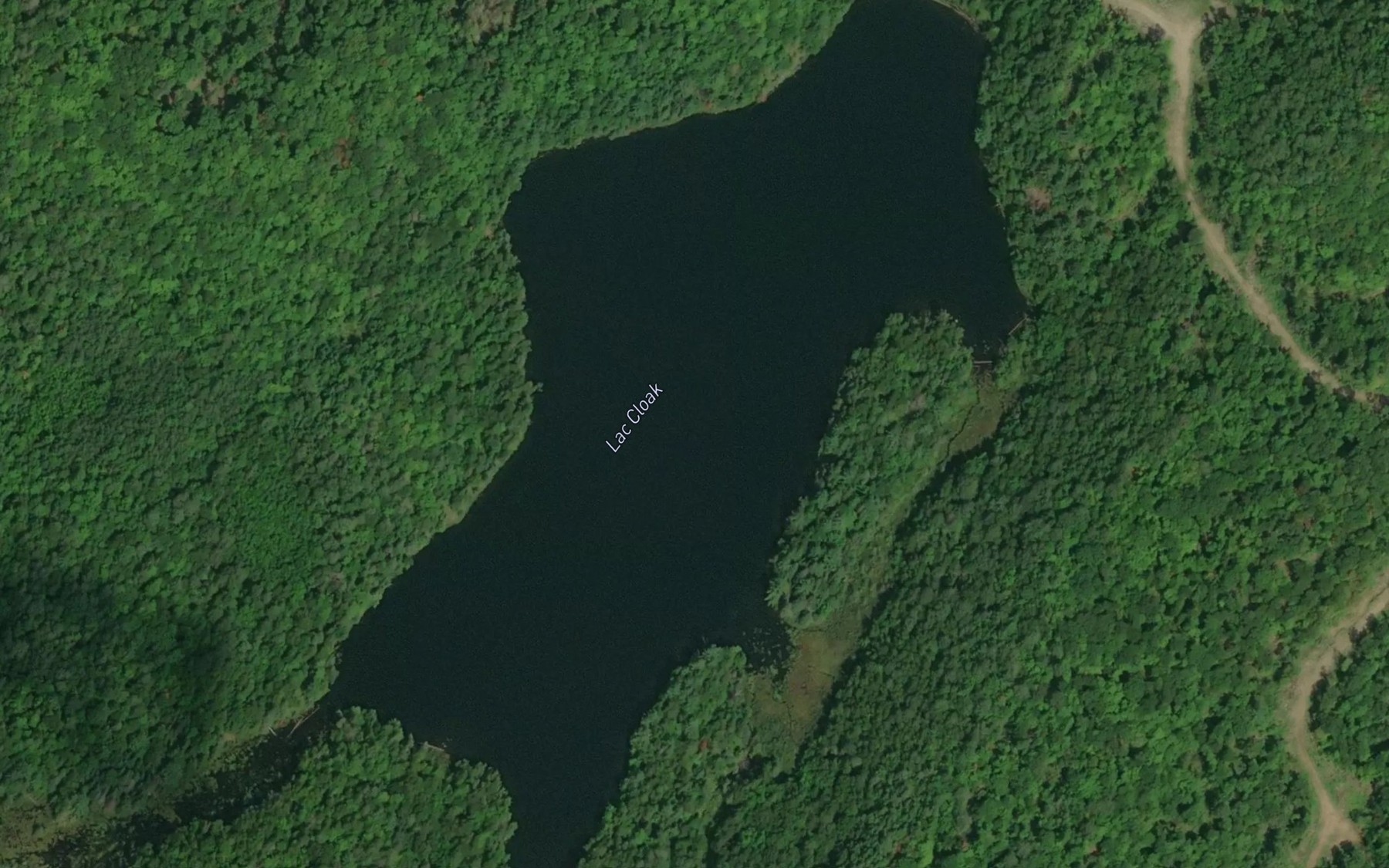 Satellite map of the Lac Cloak