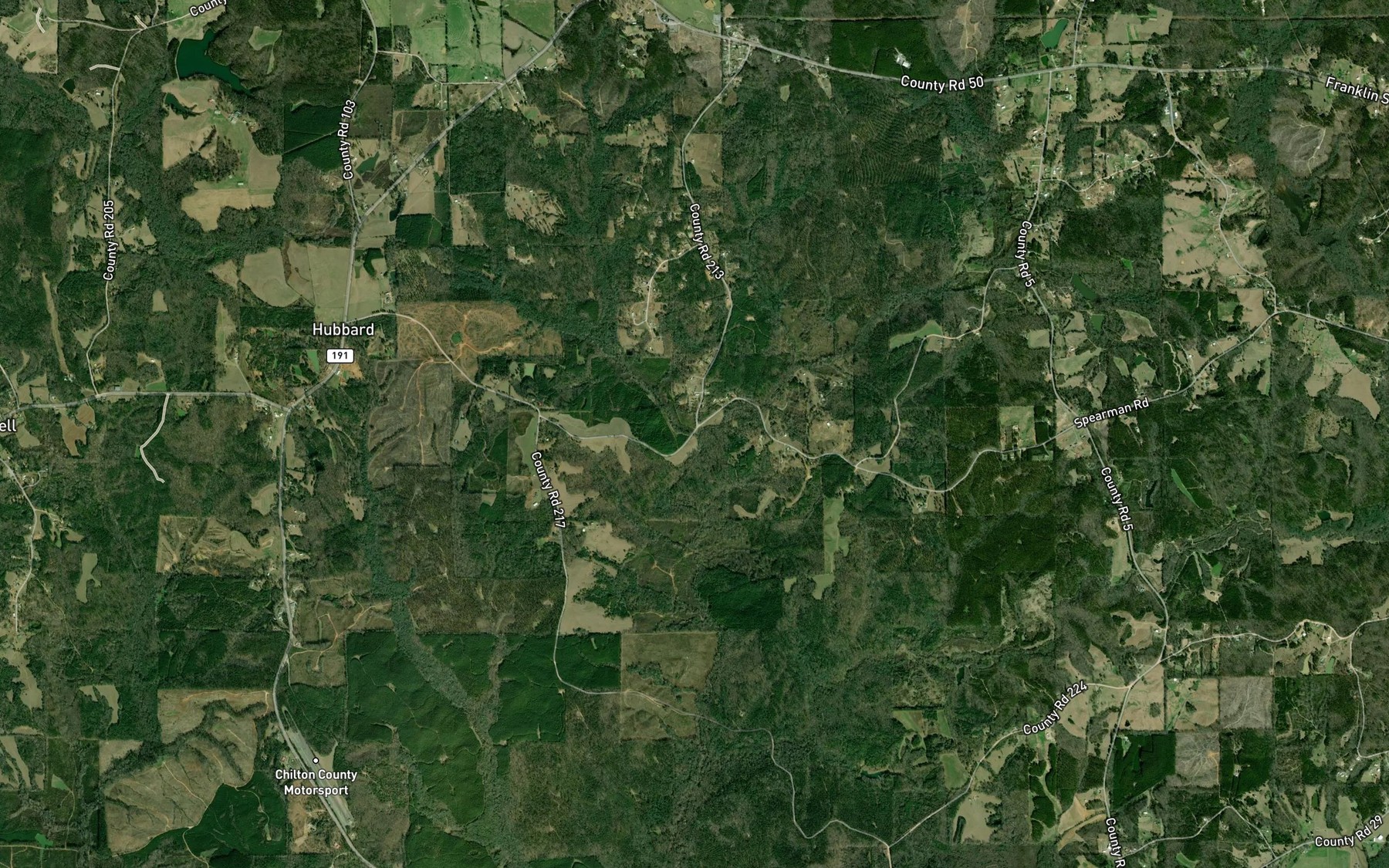 Satellite map of the Cobb Creek