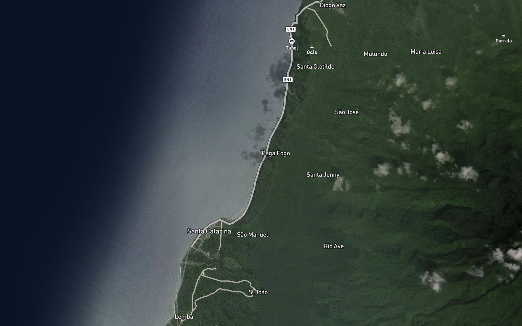 Satellite map of the Rio Paga Fogo