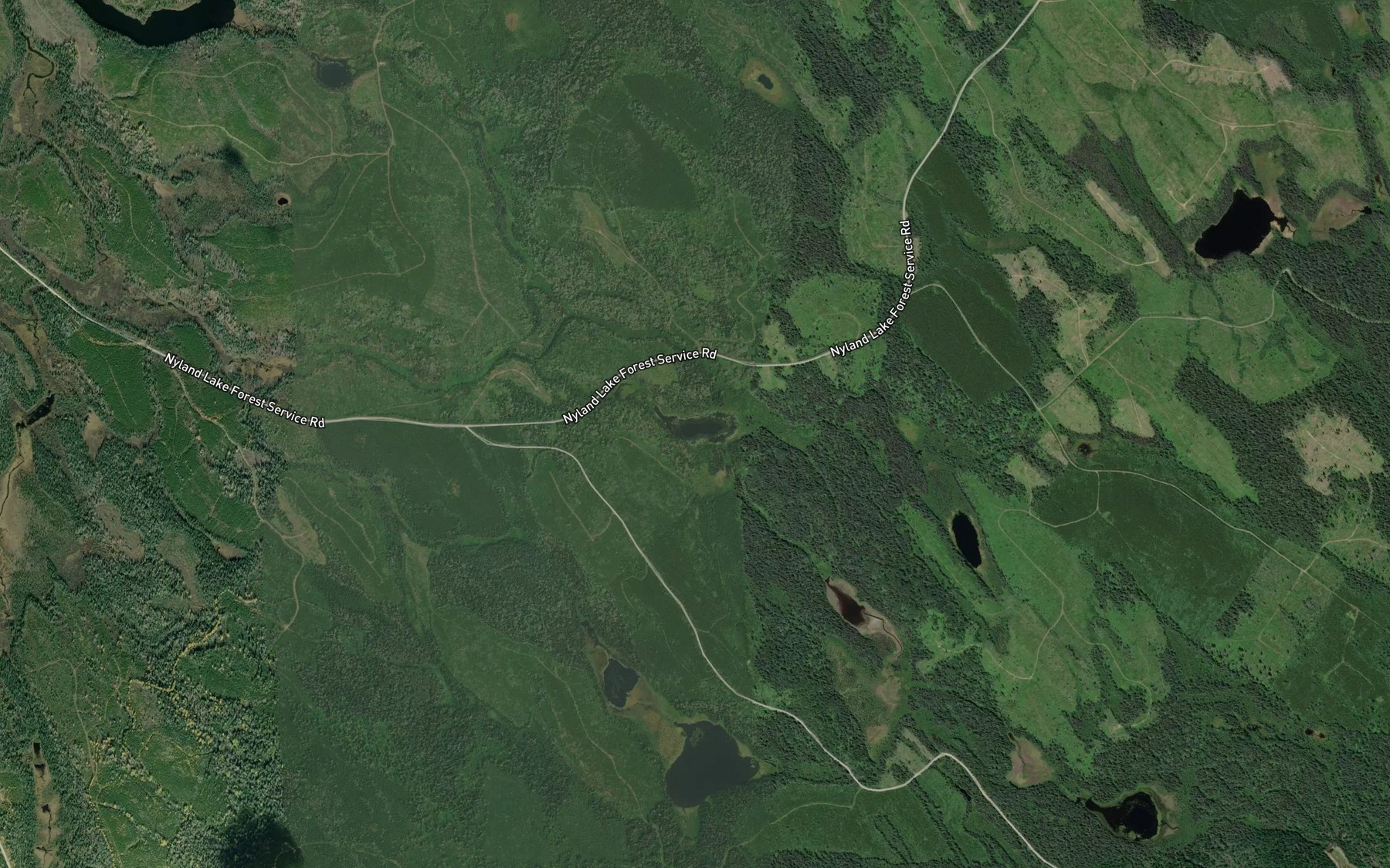 Satellite map of the Chiaz Lake