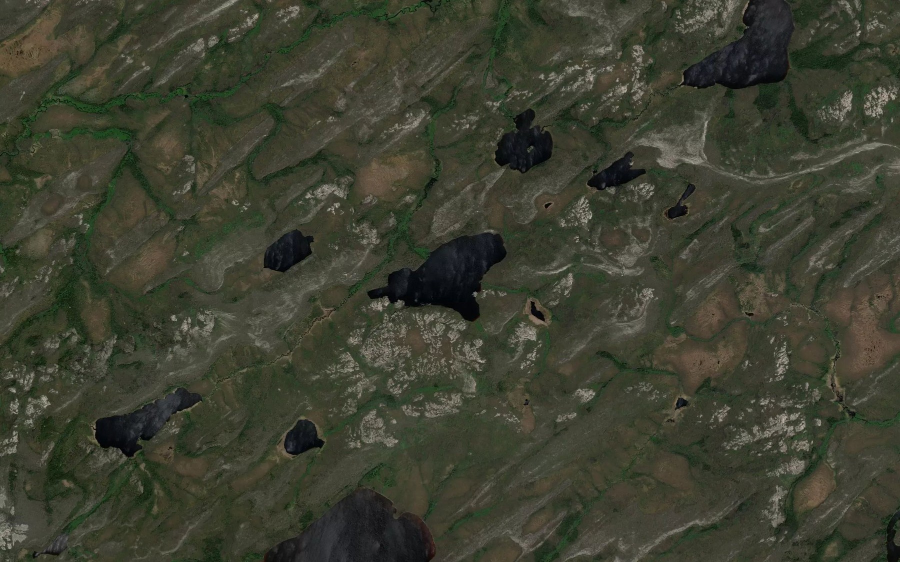 Satellite map of the Lac Kachischekach